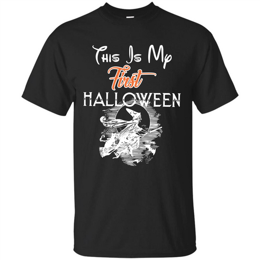 Halloween T-shirt This Is My First Halloween Black