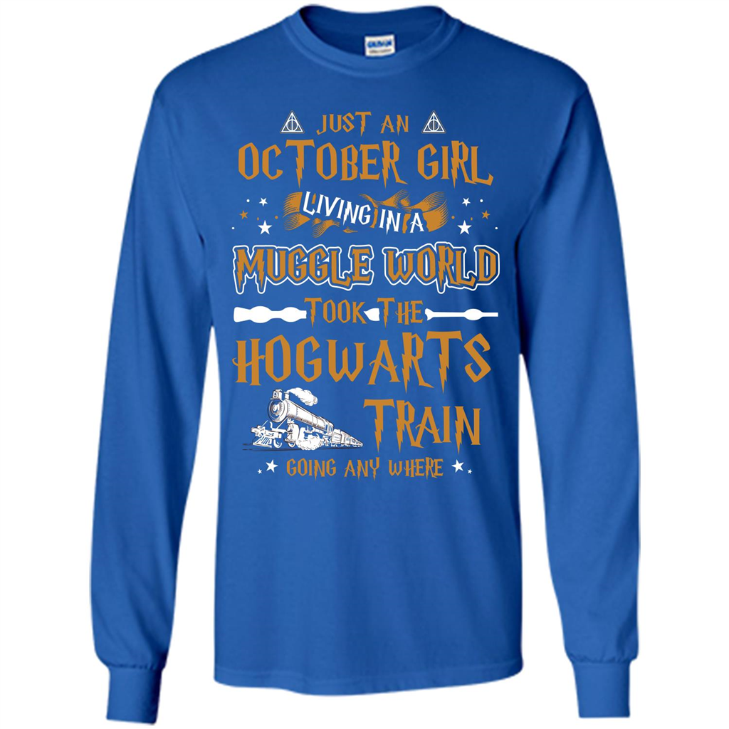 Harry Potter T-shirt Just An October Girl Living In A Muggle World