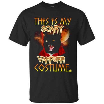 Halloween T-shirt This Is My Scary Vampurr Costume T-shirt Royal