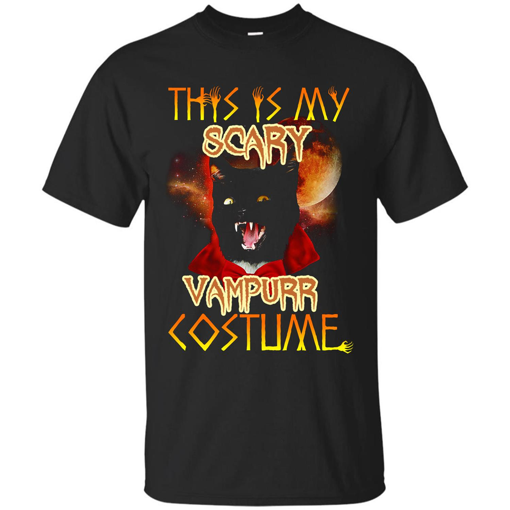 Halloween T-shirt This Is My Scary Vampurr Costume T-shirt