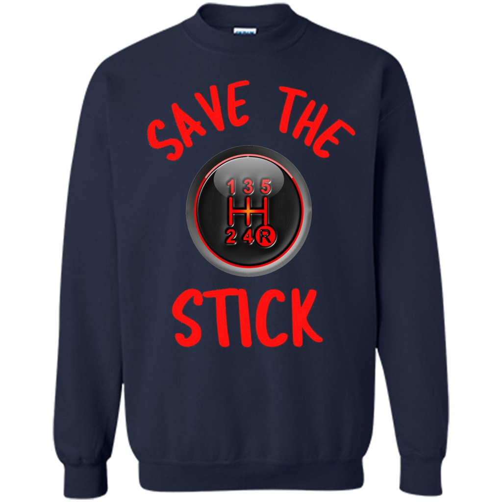 Car Racing T-Shirt Save The Stick Navy