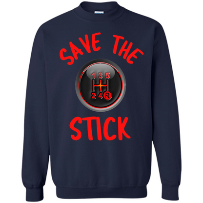Car Racing T-Shirt Save The Stick Navy
