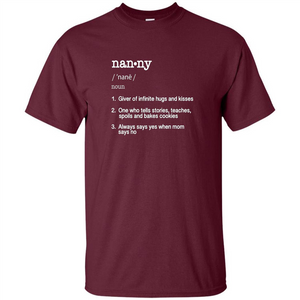 Nanny Definition T-shirt Funny Cool Present Gift T-shirt