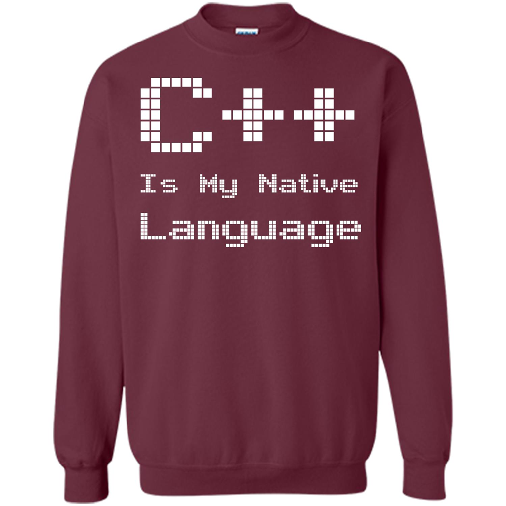 IT T-shirt C++ Is My Native Language Maroon