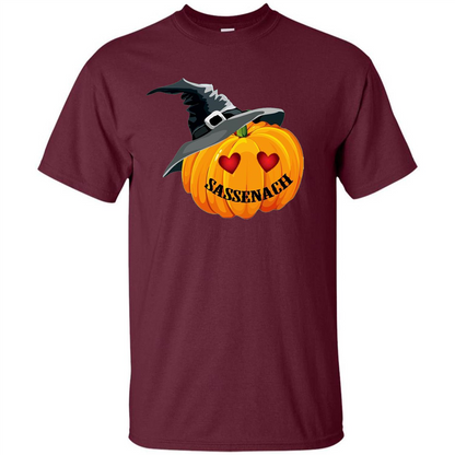 Sassenach Pumpkin Halloween T-shirt Maroon