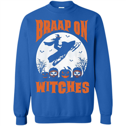 Halloween T-shirt Braap On Witches T-shirt Royal