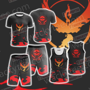 Team Valor Pokemon Go Unisex 3D Tank Top