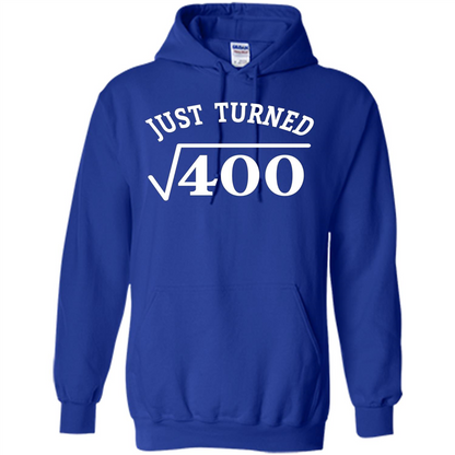 Birthday Gift T-shirt 20 Years Old Just Turn Square Root 400 T-shirt Royal