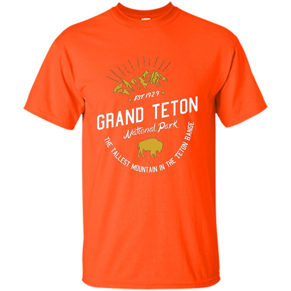 Grand Teton National Park T-shirt Orange