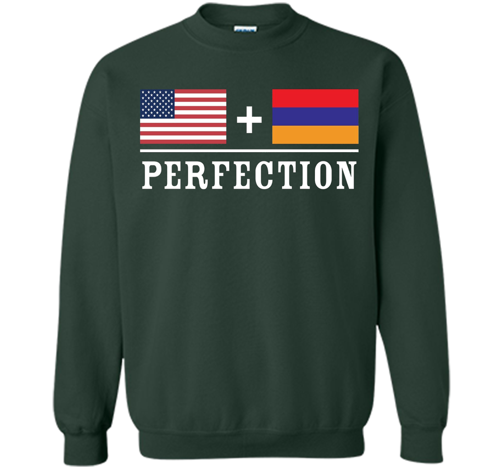 American + Armenian = Perfection Flag T-Shirt t-shirt Forest Green