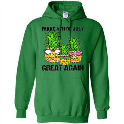 Funny Pineapple Flag T-shirt Make 4th Of July Great Again Irish Green
