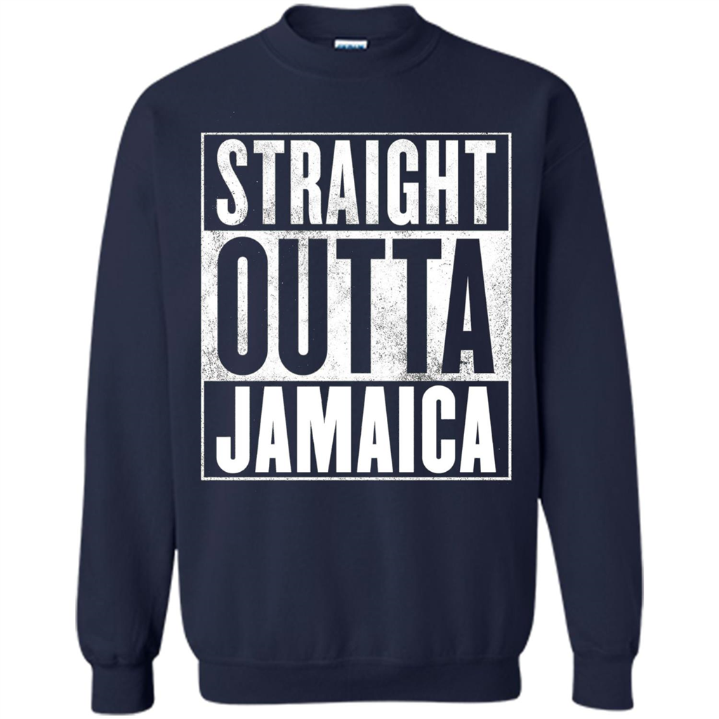 Jamaica T-Shirt - Straight Outta Jamaica T-shirt Navy