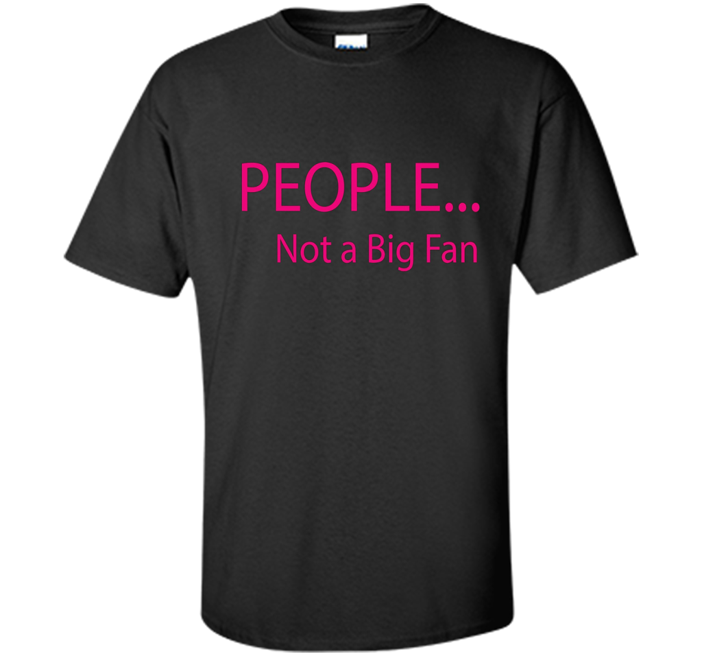 Funny People Not a Big Fan T-Shirt Introvert t-shirt