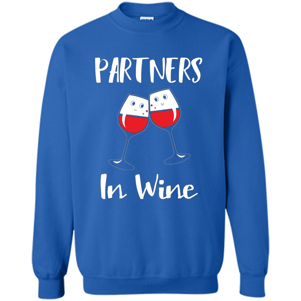 Wine Party T-shirt Partners In Wine T-shirt Royal