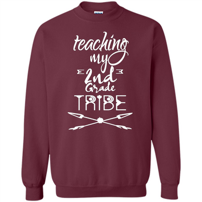 Back To School T-shirt Teaching My Second Grade Tribe Maroon