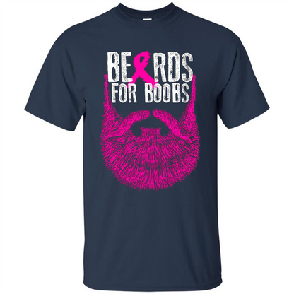 Beards For Boobs T-shirt Navy