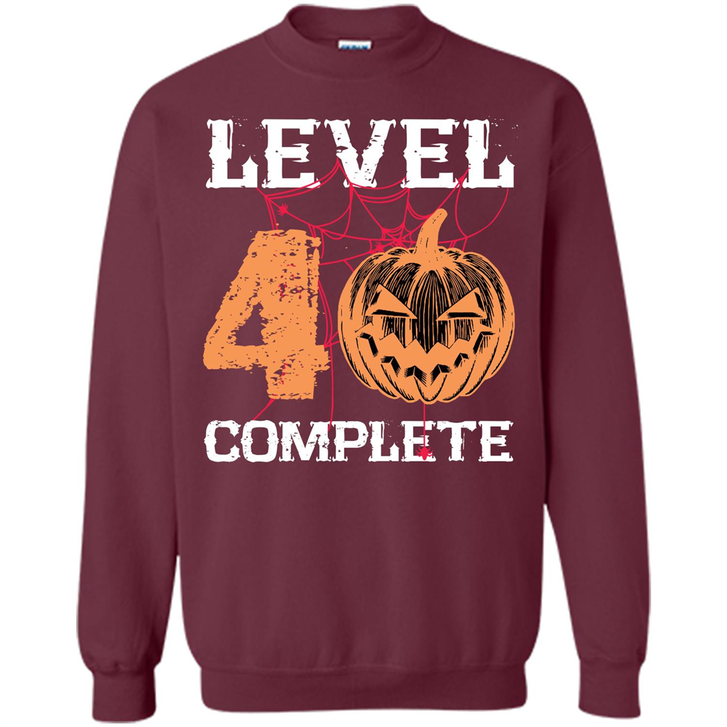 Halloween T-shirt Level 40 Complete Maroon