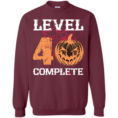 Halloween T-shirt Level 40 Complete Maroon