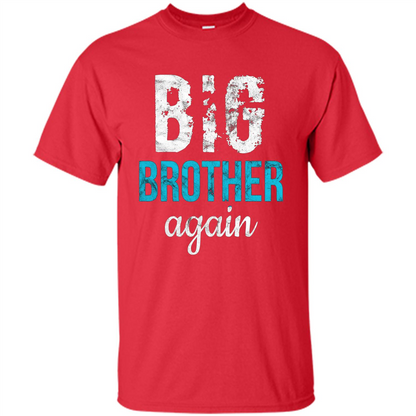 Big Brother Again Distressed T-shirt Red