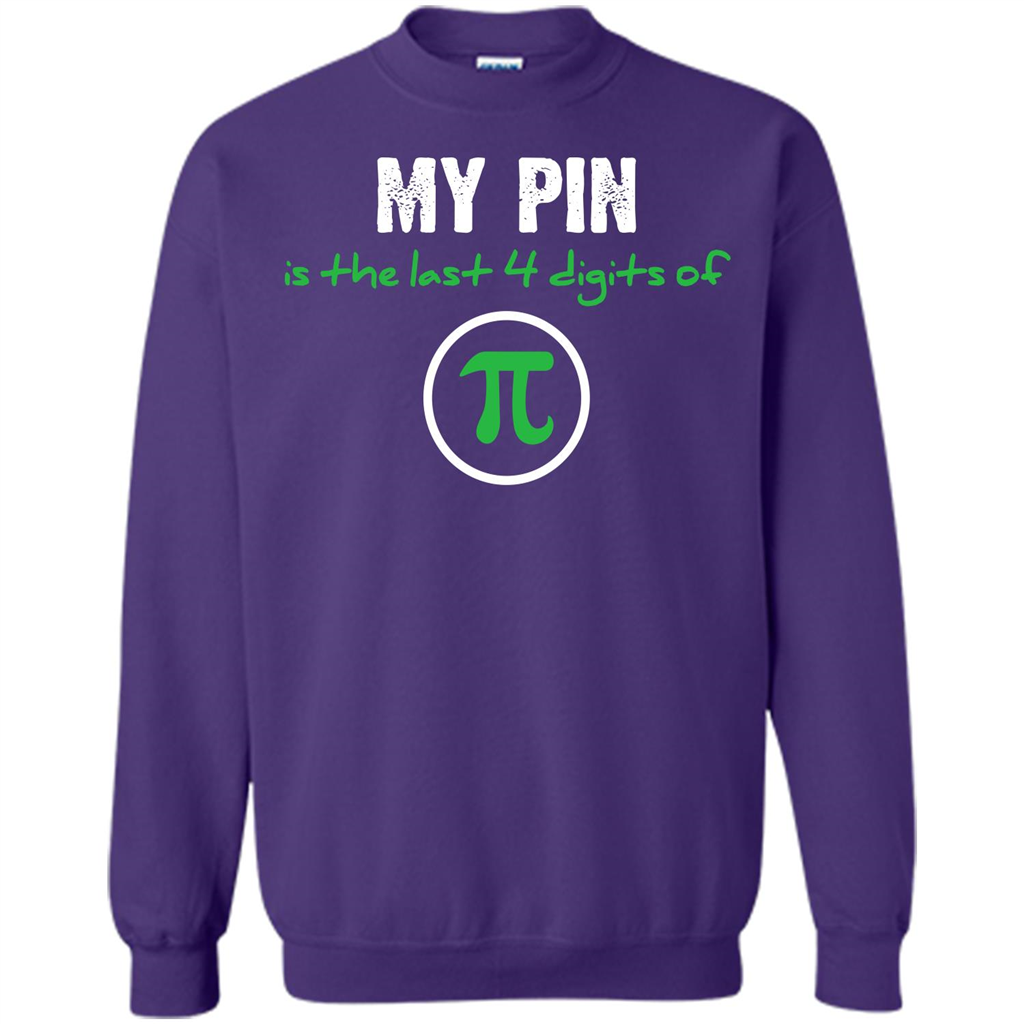 Funny Math T-shirt My Pin Is The Last 4 Digits Of Pi Purple