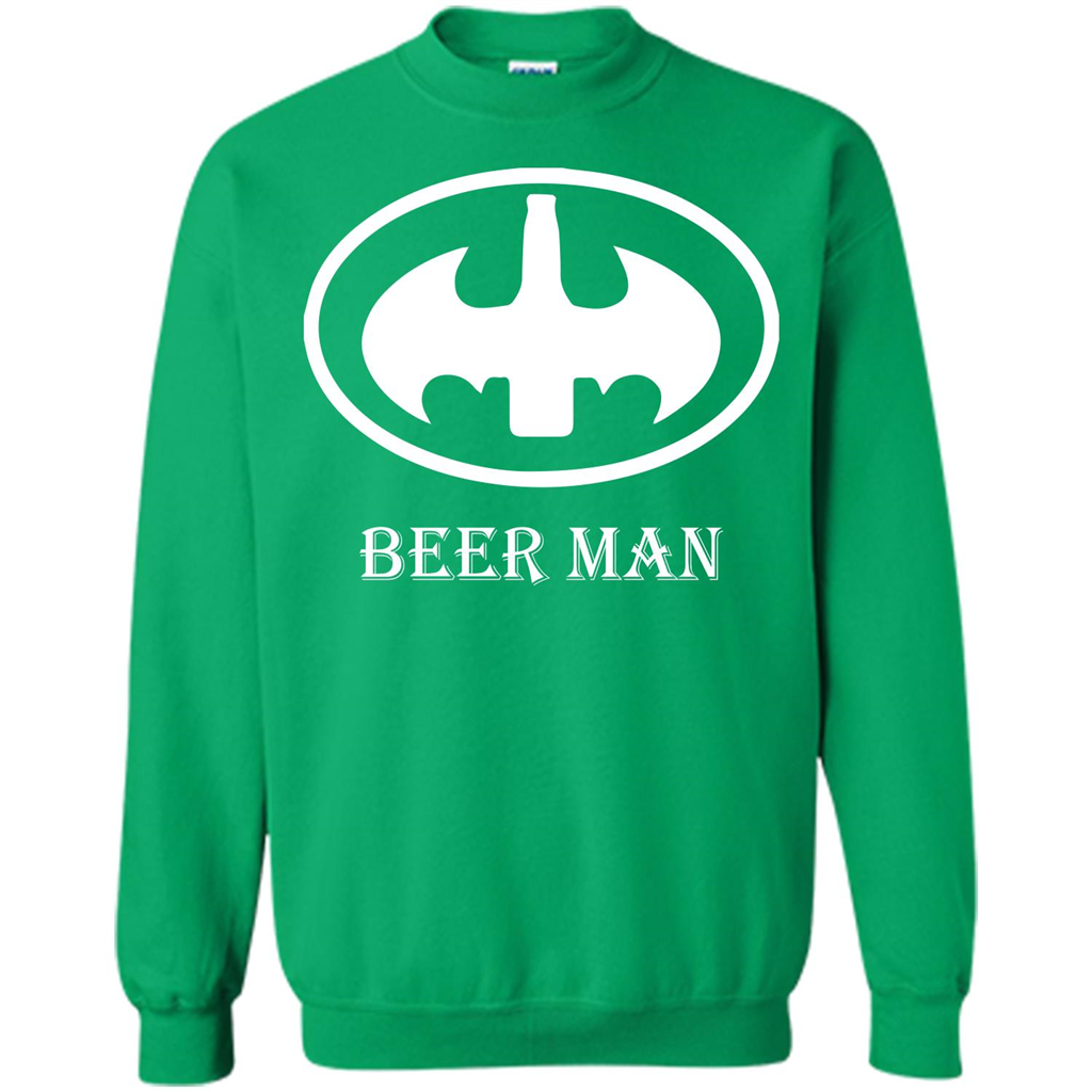 Beer Man T-shirt Funny Logo T-shirt Irish Green