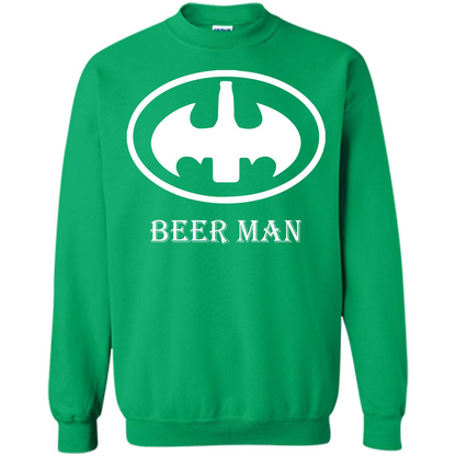 Beer Man T-shirt Funny Logo T-shirt Irish Green