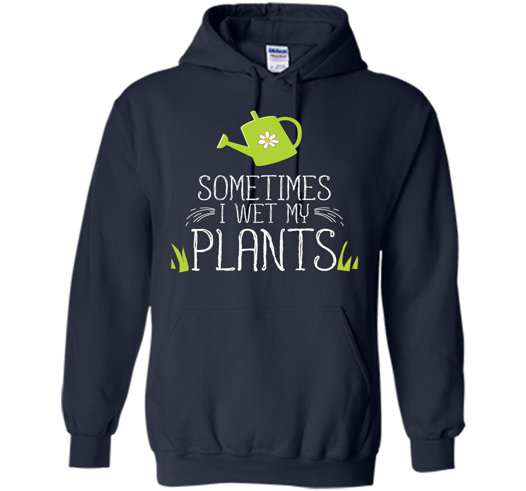 Planter T-shirt Sometimes I Wet My Plants T-shirt Navy