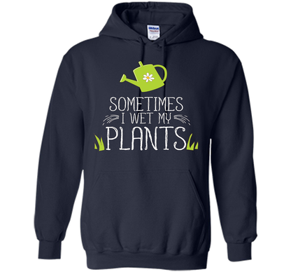 Planter T-shirt Sometimes I Wet My Plants T-shirt Navy