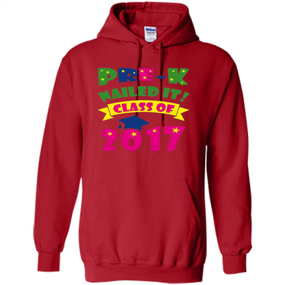 Pre-K Nailed It Class Of 2017 T-shirt Red