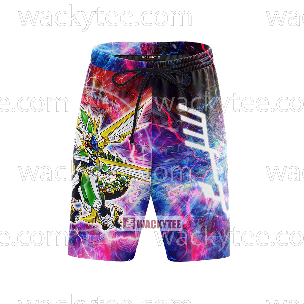 Yu gi Oh! Odd-Eyes Vortex Dragon 3D Beach Shorts