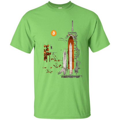 Bitcoin T-Shirt Crypto Shirt Blockchain T-shirt Moon Lime