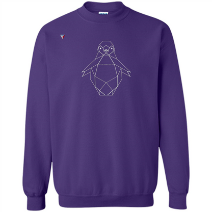 Cute Polygon Penguin T-Shirt Orange