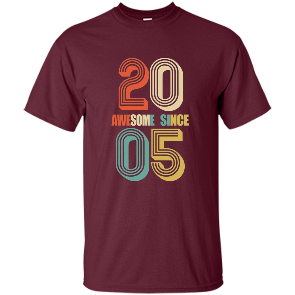 Awesome Since 2005 T-Shirt Maroon