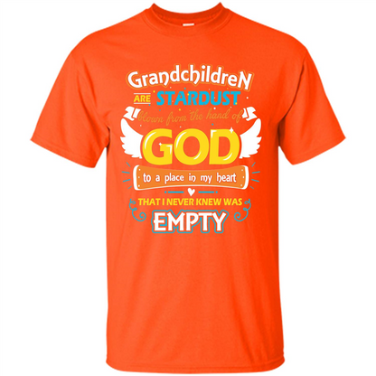 Grandchildren Are Stardust From The Hands Of God T-shirt Orange