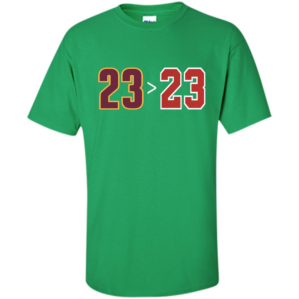 Basketball T-shirt 23 Is Greater Than 23 Irish Green