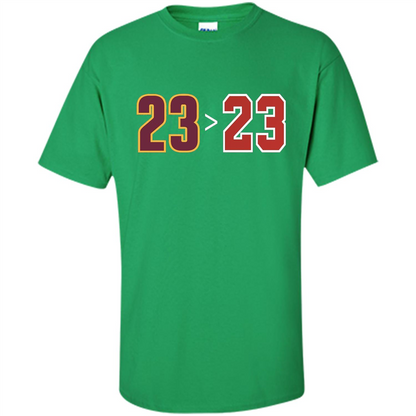 Basketball T-shirt 23 Is Greater Than 23 Irish Green