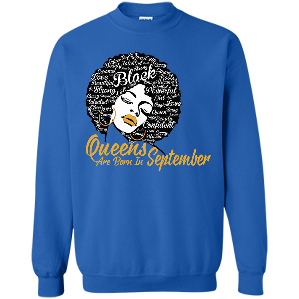 Queen Are Born In September T-shirt Royal