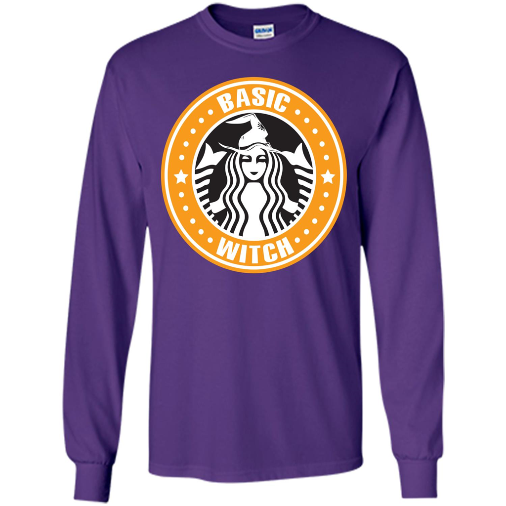 Halloween T-shirt Basic Witch T-shirt Purple