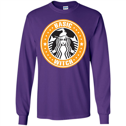 Halloween T-shirt Basic Witch T-shirt Purple