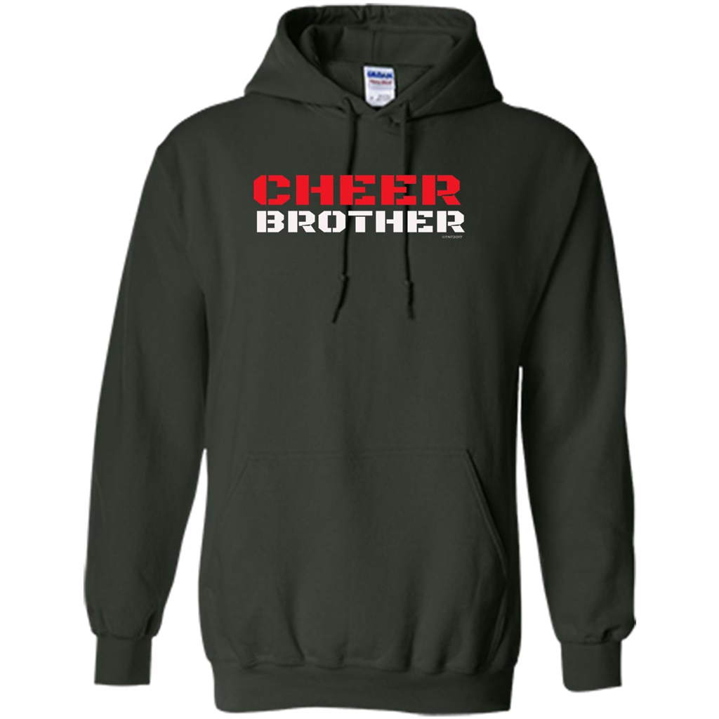 Cheer Brother T-Shirt for Brothers of Cheerleaders Forest Green