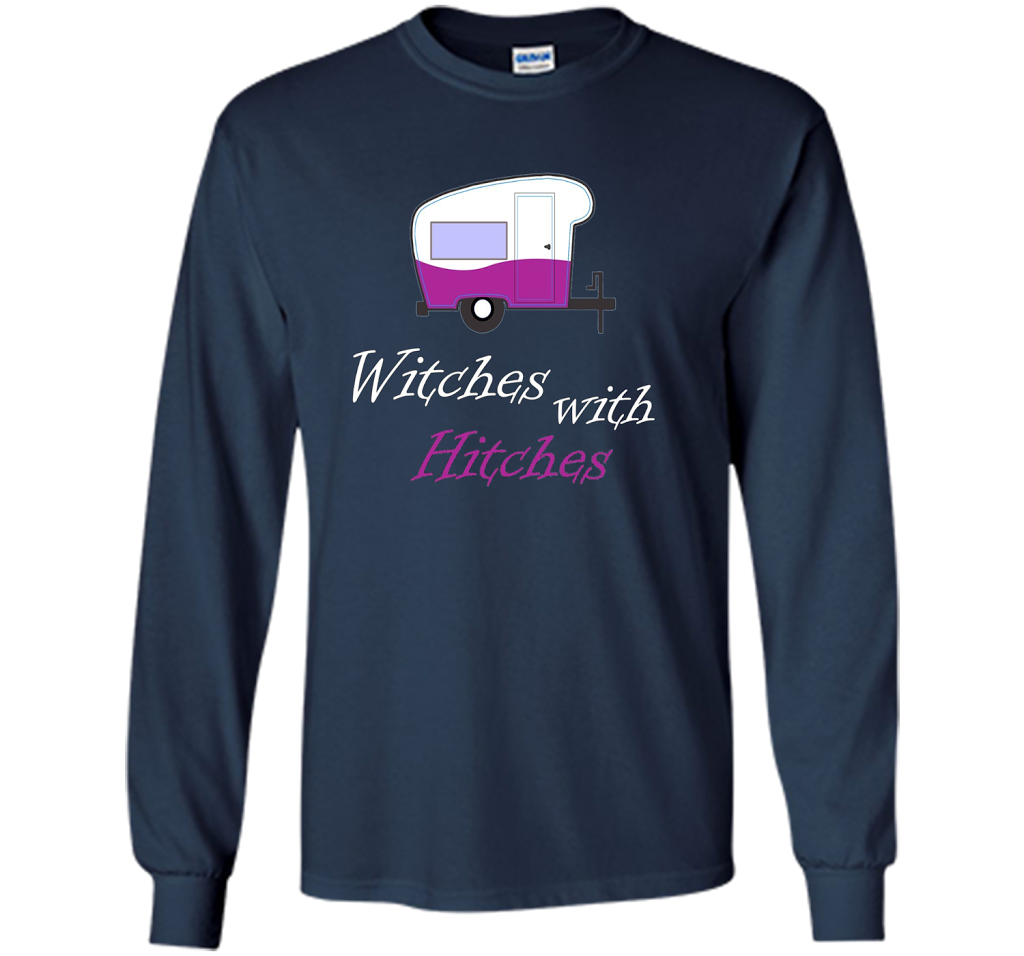 Camping T-shirt Witches With Hitches T-shirt Navy