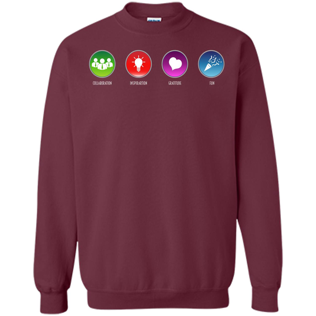 Values Icons T-shirt Maroon