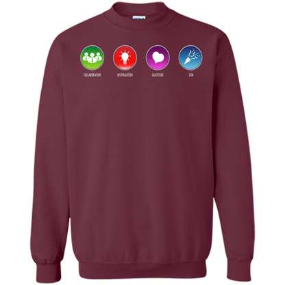 Values Icons T-shirt Maroon