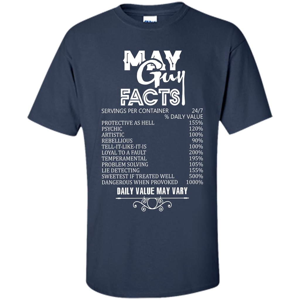 May Guy Facts T-shirt Navy