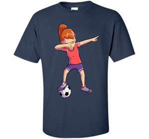 Soccer Dabbing Girl Dab Dance T-shirt Funny Football Tee shirt