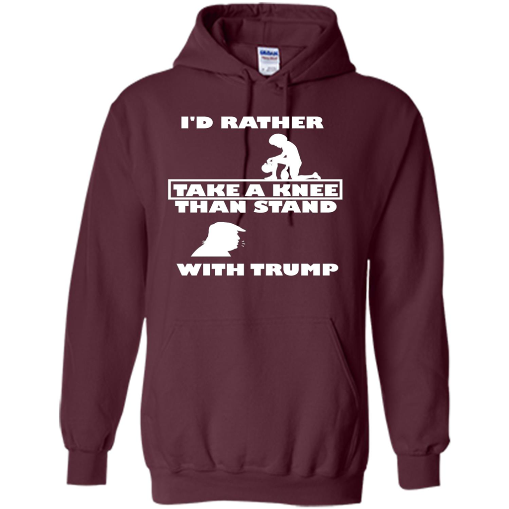 American T-shirt I'd Rather Take A Knee T-shirt Maroon