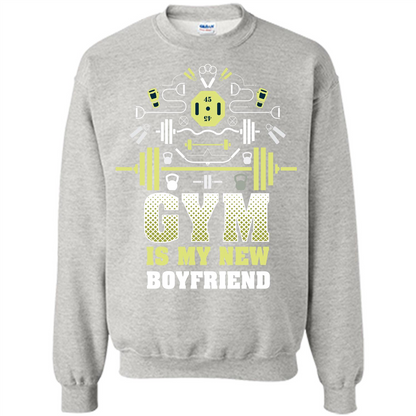 Gym Girl T-shirt Gym Is My New Boyfriend Ash
