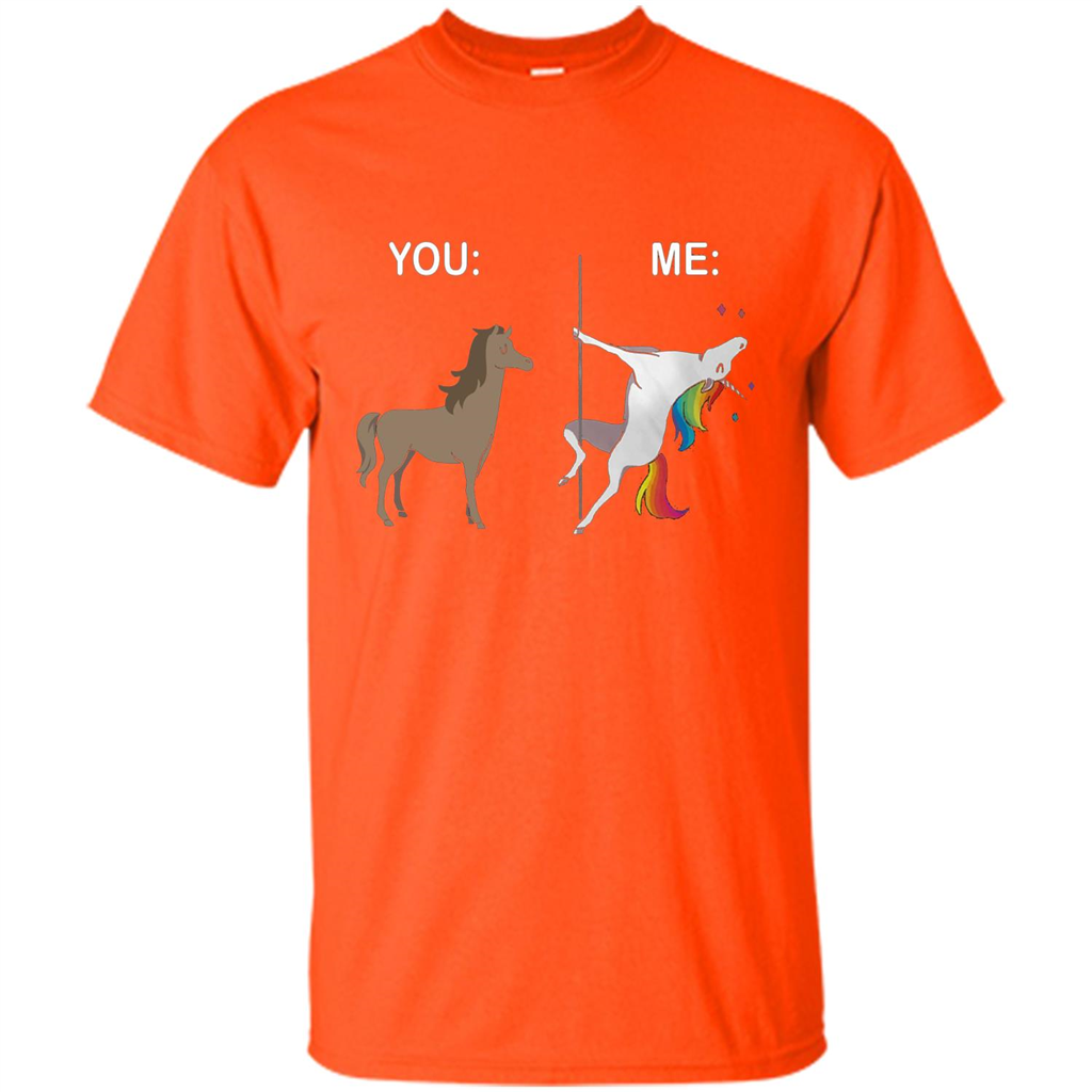 Cute Unicorn You And Me T-shirt Orange