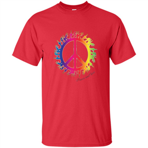 Peace and Love American Sign Language ASL T-shirt