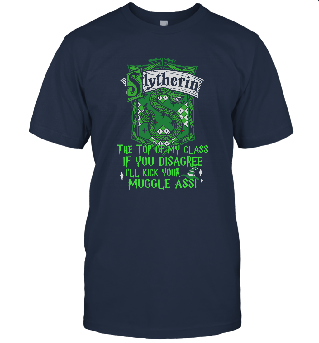 HP QUOTES SLYTHERIN T-Shirt T-Shirt Navy